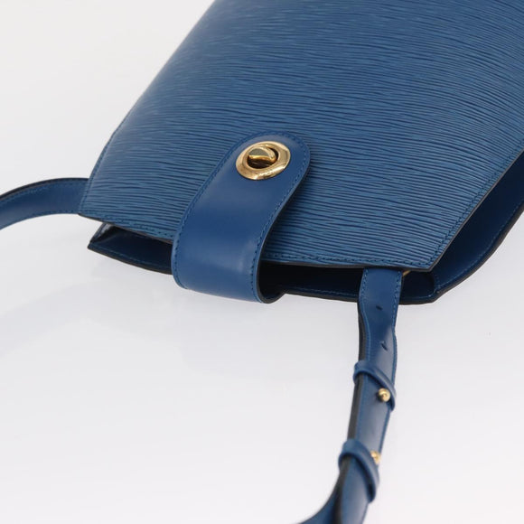 LOUIS VUITTON Epi Cluny Shoulder Bag Blue M52255 LV Auth 164580