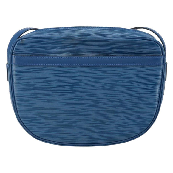 LOUIS VUITTON Epi Jeune Fille MM Shoulder Bag Toledo Blue M52155 LV Auth 164582
