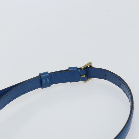 LOUIS VUITTON Epi Jeune Fille MM Shoulder Bag Toledo Blue M52155 LV Auth 164582