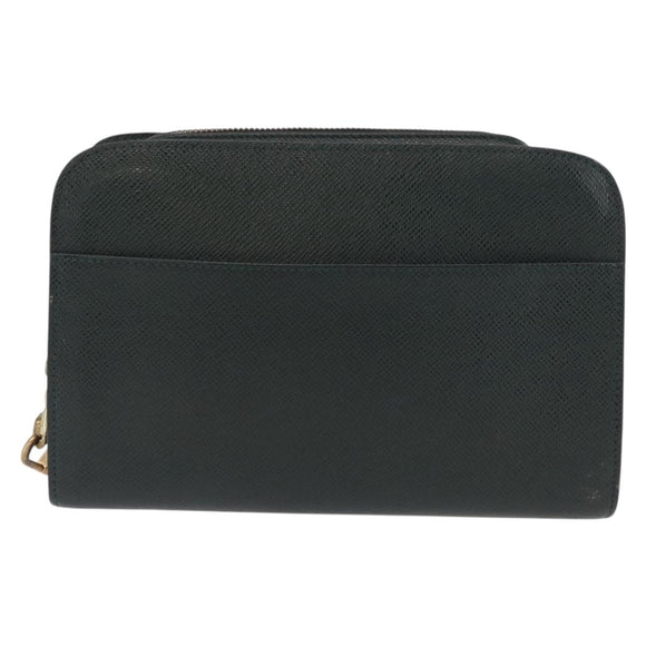 LOUIS VUITTON Taiga Baikal Clutch Bag Epicea M30184 LV Auth 164586