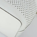 LOUIS VUITTON Perfo Flore Noe Shoulder Bag White LV Auth 164588V-14