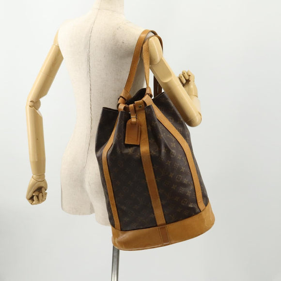 LOUIS VUITTON Monogram Randonnee GM Shoulder Bag M42244 LV Auth 164592