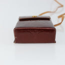 LOUIS VUITTON Monogram Vernis Green Cigarette Case Bronze M91156 LV Auth 164597-5