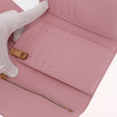 LOUIS VUITTON Monogram Vernis Walker Wallet Marshmallow Pink M91035 Auth 164598-17