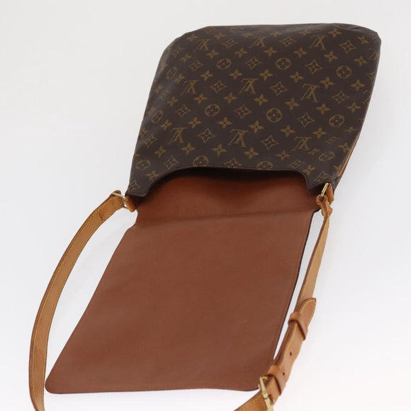 LOUIS VUITTON Monogram Musette Schultertasche M51256 LV Auth 164605