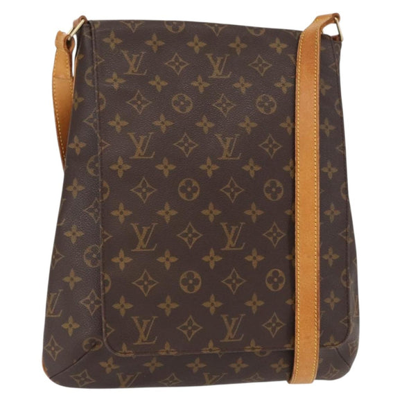 LOUIS VUITTON Monogram Musette Schultertasche M51256 LV Auth 164605
