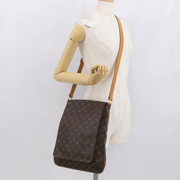 LOUIS VUITTON Monogram Musette Schultertasche M51256 LV Auth 164605
