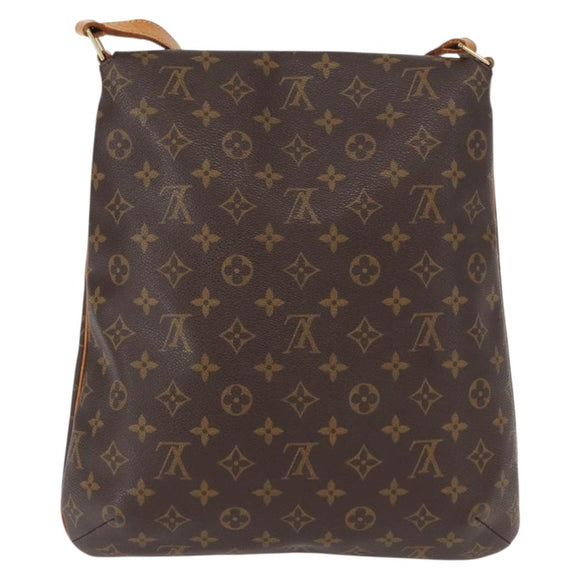LOUIS VUITTON Monogram Musette Schultertasche M51256 LV Auth 164605