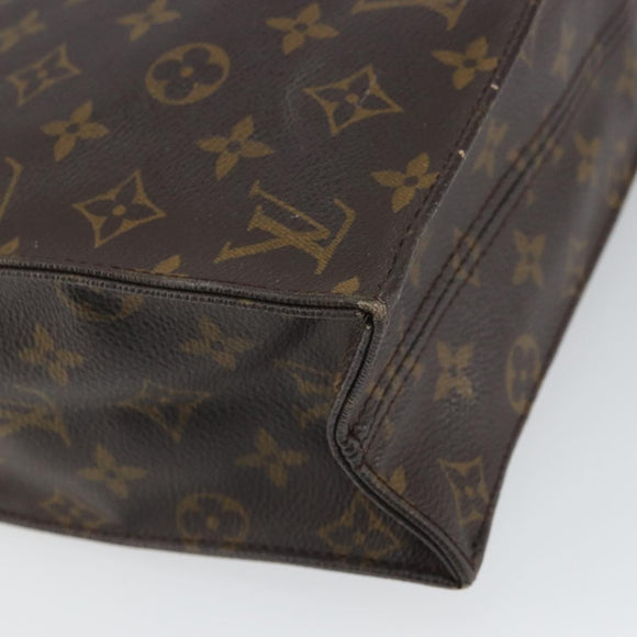 LOUIS VUITTON Monogram Sac Plat Handtasche M51140 LV Auth 164613