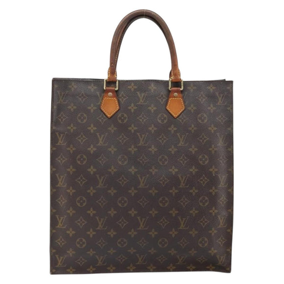 LOUIS VUITTON Monogram Sac Plat Handtasche M51140 LV Auth 164613