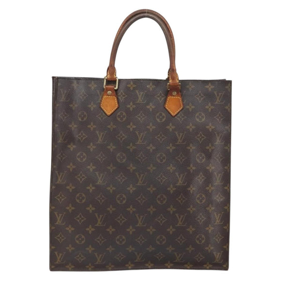 LOUIS VUITTON Monogram Sac Plat Handtasche M51140 LV Auth 164613
