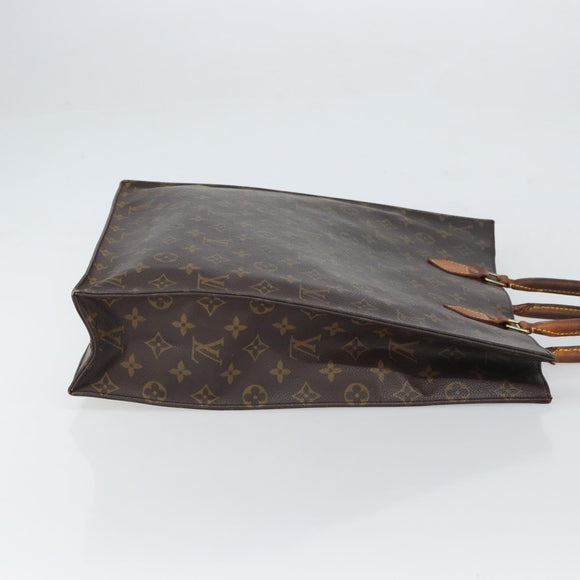 LOUIS VUITTON Monogram Sac Plat Handtasche M51140 LV Auth 164613
