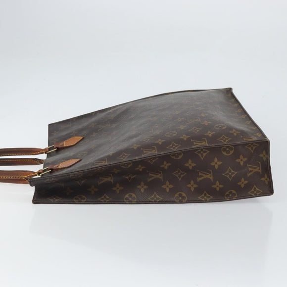 LOUIS VUITTON Monogram Sac Plat Handtasche M51140 LV Auth 164613