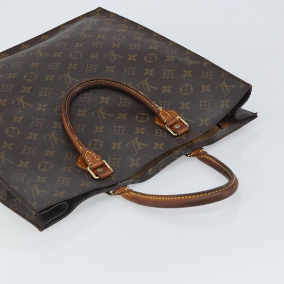 LOUIS VUITTON Monogram Sac Plat Handtasche M51140 LV Auth 164613