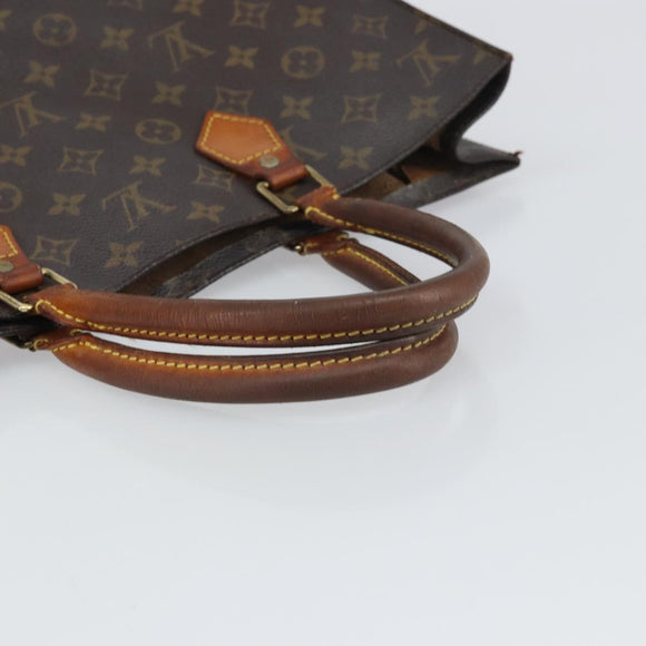 LOUIS VUITTON Monogram Sac Plat Handtasche M51140 LV Auth 164613