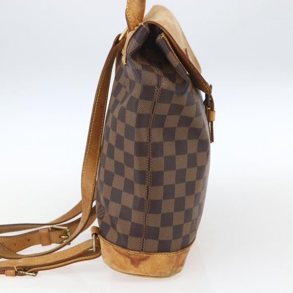 LOUIS VUITTON Damier Ebene Arlucan Backpack N99038 LV Auth 164628