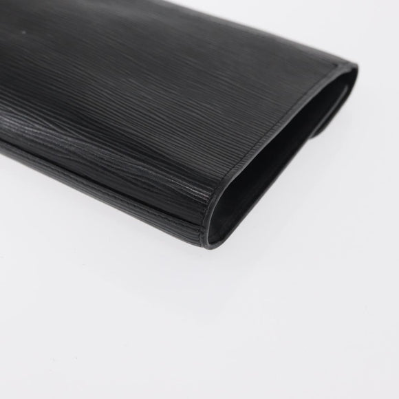 LOUIS VUITTON Epi Art Deco Clutch Bag Black M52632 LV Auth 164629