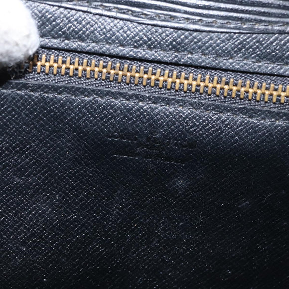 LOUIS VUITTON Epi Art Deco Clutch Bag Black M52632 LV Auth 164629