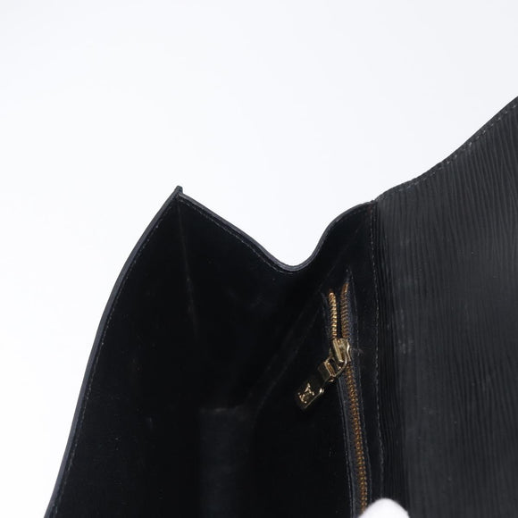LOUIS VUITTON Epi Art Deco Clutch Bag Black M52632 LV Auth 164629