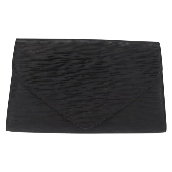 LOUIS VUITTON Epi Art Deco Clutch Bag Black M52632 LV Auth 164629