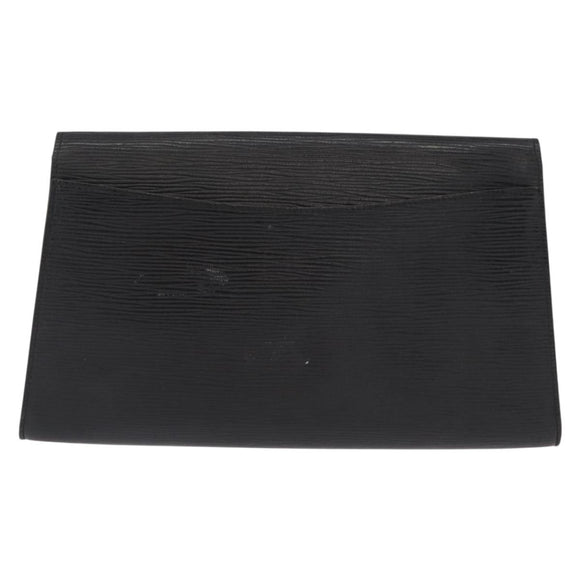 LOUIS VUITTON Epi Art Deco Clutch Bag Black M52632 LV Auth 164629