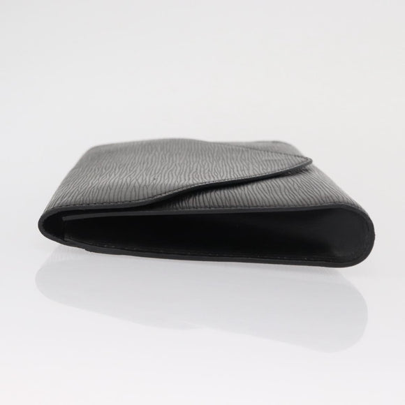 LOUIS VUITTON Epi Art Deco Clutch Bag Black M52632 LV Auth 164629