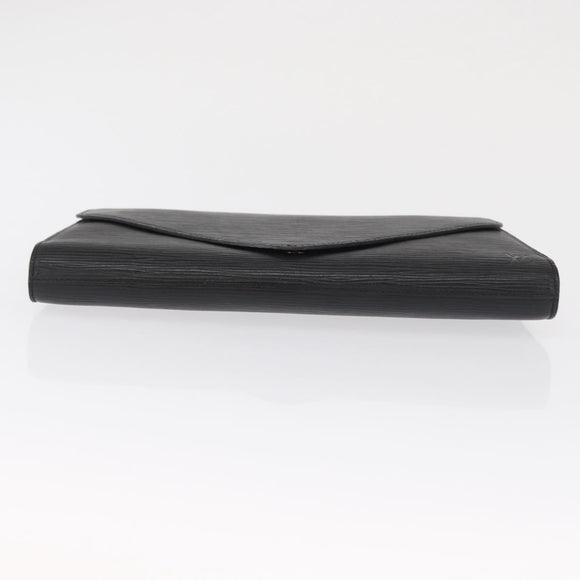 LOUIS VUITTON Epi Art Deco Clutch Bag Black M52632 LV Auth 164629