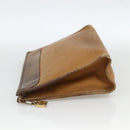 CARTIER Shoulder Bag Leather 2 Set Bordeaux Beige Auth 164635-11