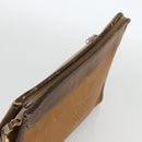 CARTIER Shoulder Bag Leather 2 Set Bordeaux Beige Auth 164635-12