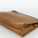 CARTIER Shoulder Bag Leather 2 Set Bordeaux Beige Auth 164635-14