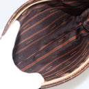 CARTIER Shoulder Bag Leather 2 Set Bordeaux Beige Auth 164635-15