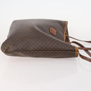 CELINE Macadam Canvas Tote Bag PVC Leather 2 Set Brown Beige Auth 164637-14