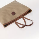 CELINE Macadam Canvas Tote Bag PVC Leather 2 Set Brown Beige Auth 164637-5