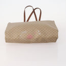 CELINE Macadam Canvas Tote Bag PVC Leather 2 Set Brown Beige Auth 164637-7