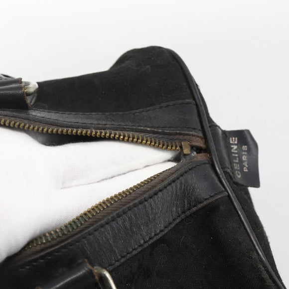 CELINE C Sulky Shoulder Bag 2 Set Black Beige Auth 164638