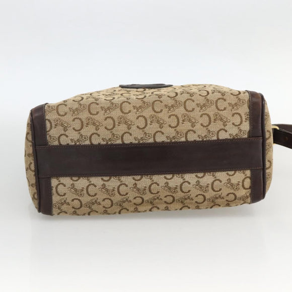 CELINE C Sulky Shoulder Bag 2 Set Black Beige Auth 164638