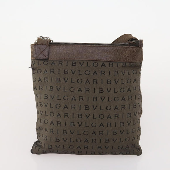 BOTTEGA VENETA Fendi Bulgari Bag Coated Canvas Nylon 3 Set Brown Auth 164639