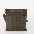 BOTTEGA VENETA Fendi Bulgari Bag Coated Canvas Nylon 3 Set Brown Auth 164639-3
