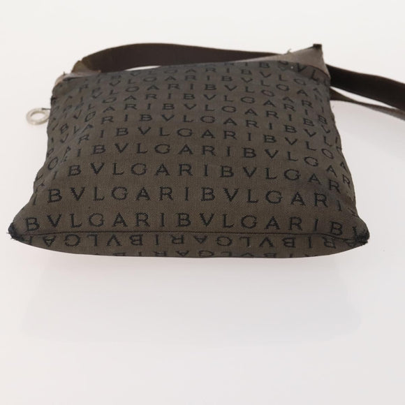 BOTTEGA VENETA Fendi Bulgari Bag Coated Canvas Nylon 3 Set Brown Auth 164639