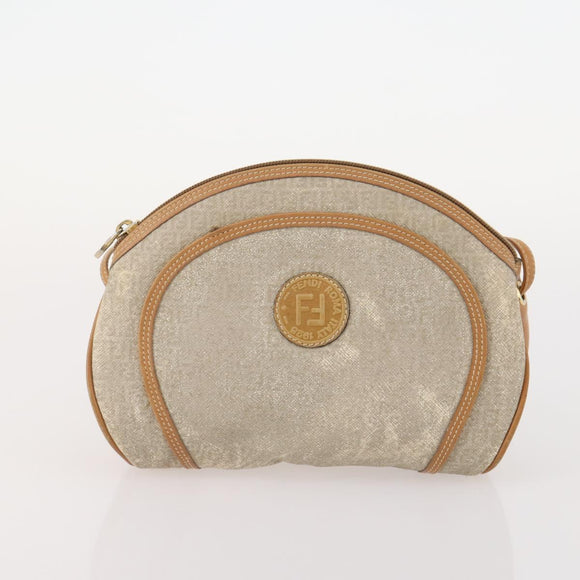 BOTTEGA VENETA Fendi Bulgari Bag Coated Canvas Nylon 3 Set Brown Auth 164639