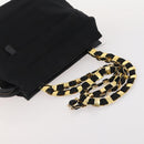Salvatore Ferragamo Shoulder Bag Canvas Patent leather 3 Set Black Auth 164640-19
