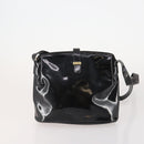 Salvatore Ferragamo Shoulder Bag Canvas Patent leather 3 Set Black Auth 164640-2