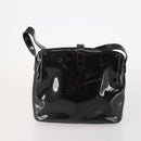 Salvatore Ferragamo Shoulder Bag Canvas Patent leather 3 Set Black Auth 164640-3