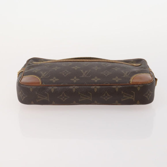 LOUIS VUITTON Monogram Marly Dragonne GM Clutch Bag 4 Set M51825 LV Auth 164641