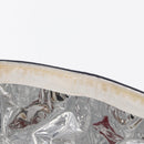 CHANEL Choco Bar Chain Tote Bag No5 Canvas Navy Silver CC Auth 164674V-10