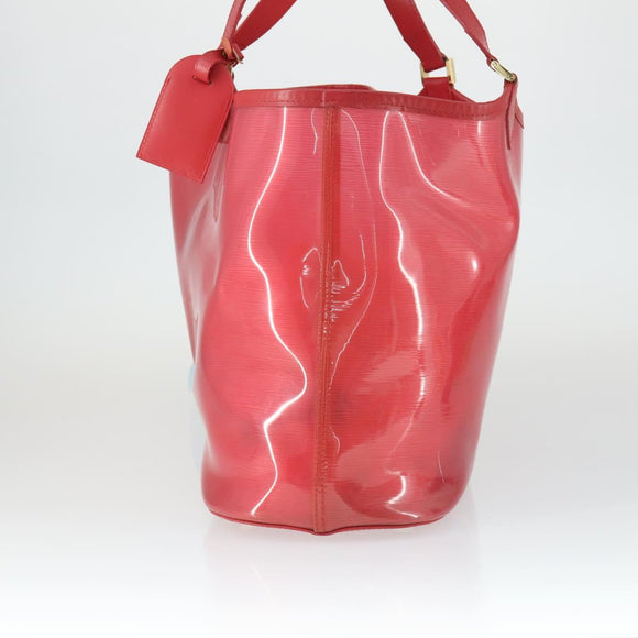 LOUIS VUITTON Epi Plage Lagoon bay Tote Bag Red M92150 LV Auth 164675