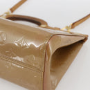 LOUIS VUITTON Monogram Vernis Roxbury Drive Bag 2Way Noisette M91372 Auth 164676-16
