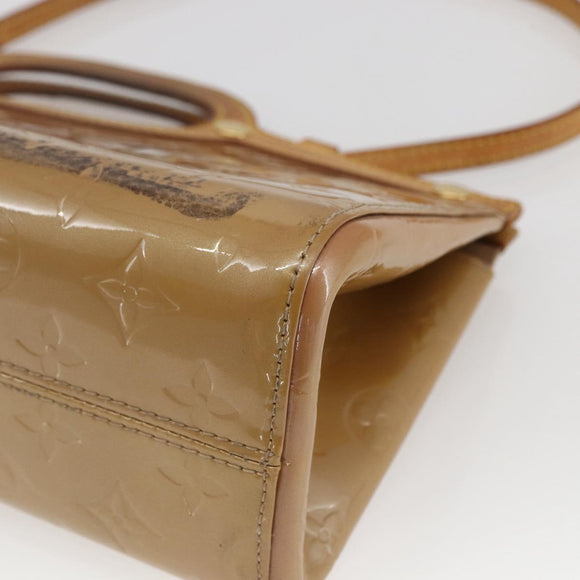 LOUIS VUITTON Monogram Vernis Roxbury Drive Bag 2Way Noisette M91372 Auth 164676