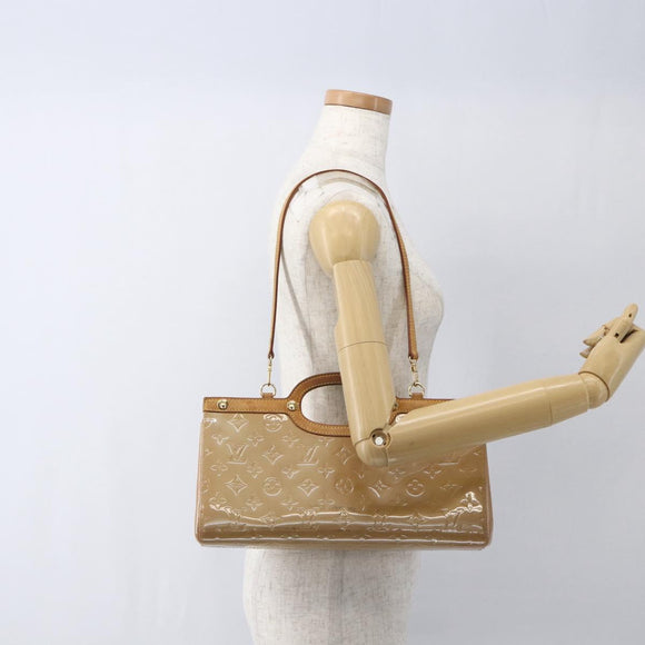 LOUIS VUITTON Monogram Vernis Roxbury Drive Bag 2Way Noisette M91372 Auth 164676