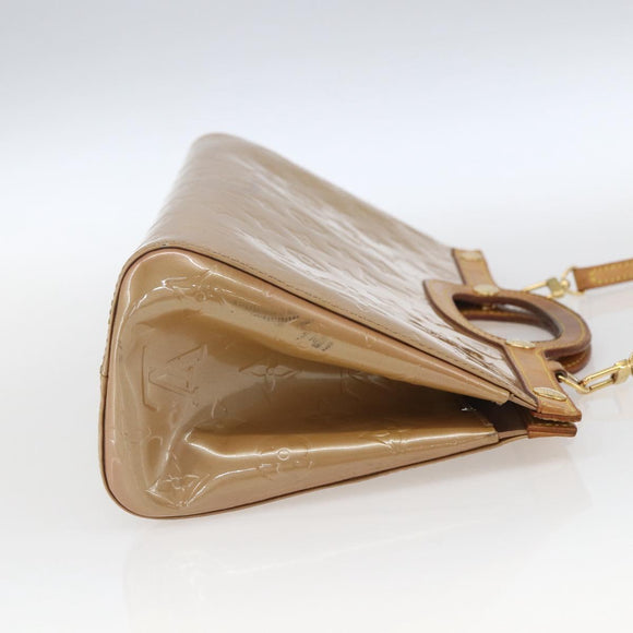 LOUIS VUITTON Monogram Vernis Roxbury Drive Bag 2Way Noisette M91372 Auth 164676